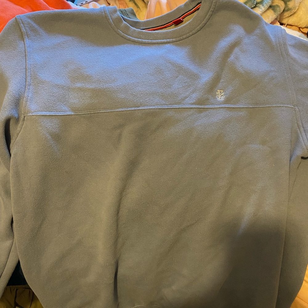 oversized izod grey-blue sweatshirt